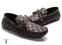 zapatos hombre louis vuitton pas cher casual wto france 2013 plaid brown